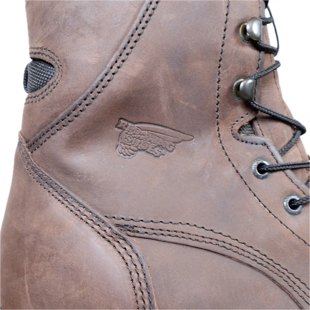 Red Wing DynaForce 1411 Work Boots Mens 13 Brown Leather Waterproof USA